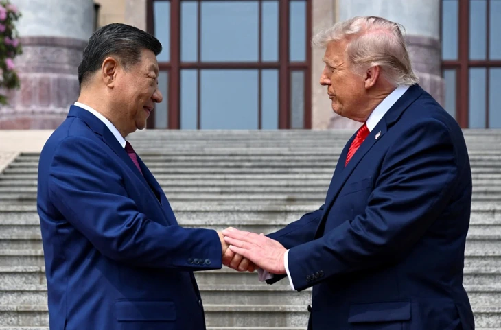 Những hình ảnh đáng nhớ trong chuyến thăm Trung Quốc của ông Trump - Ảnh 4.