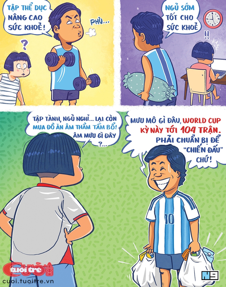 Âm mưu của ông chồng hâm mộ Argentina - Ảnh 1.
