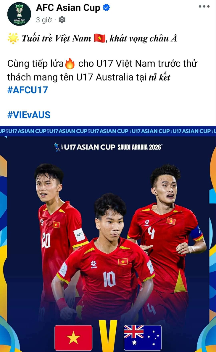 AFC có động thái 'ưu ái' U17 Việt Nam trước trận tứ kết - Ảnh 3.