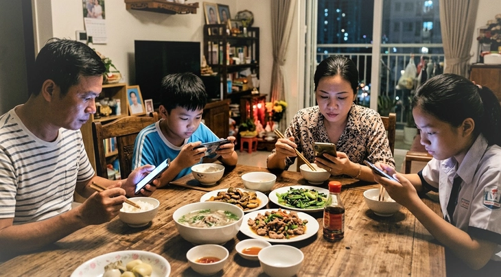 Không thể giao trẻ em cho mạng xã hội: Cha mẹ cần nêu gương trước - Ảnh 1. mạng xã hội - Ảnh 1.