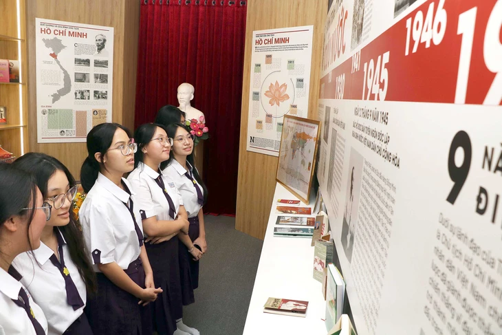 Sống động bài học về Bác trong trường học - Ảnh 1. Không gian văn hóa Hồ Chí Minh - Ảnh 1.