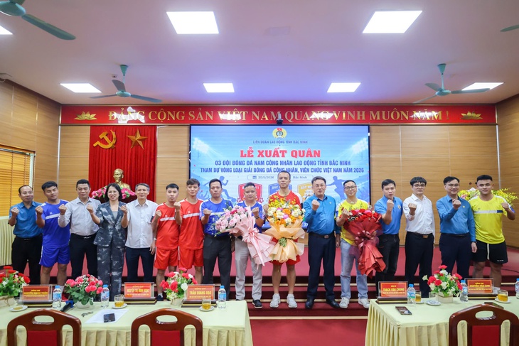 Bắc Ninh cử 3 đội từ các doanh nghiệp FDI tiêu biểu dự Giải bóng đá công nhân, viên chức - Ảnh 1. bóng đá công nhân - Ảnh 1.