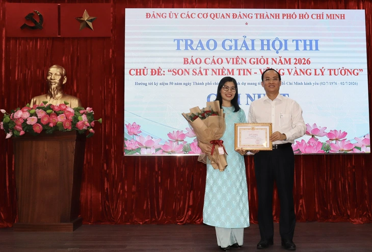Đảng ủy các cơ quan Đảng TP.HCM thi báo cáo viên giỏi, tìm người 'vừa hồng, vừa chuyên' - Ảnh 6.