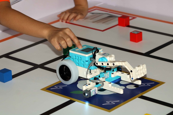 Học sinh 'đọ sức' lập trình robot, làm vườn rau thông minh, thiết kế nhà tiết kiệm năng lượng - Ảnh 2.