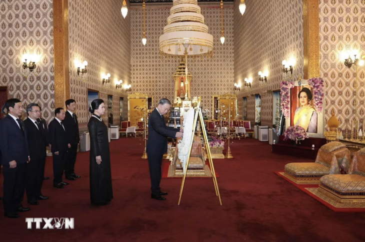 Tổng Bí thư, Chủ tịch nước Tô Lâm và Phu nhân hội kiến Nhà vua và Hoàng hậu Thái Lan - Ảnh 3.
