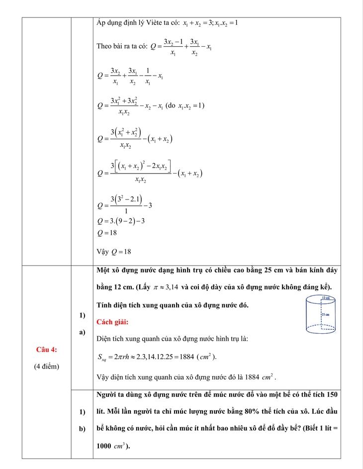 Gợi ý bài giải 24 mã đề môn toán thi lớp 10 Hà Nội - Ảnh 6.