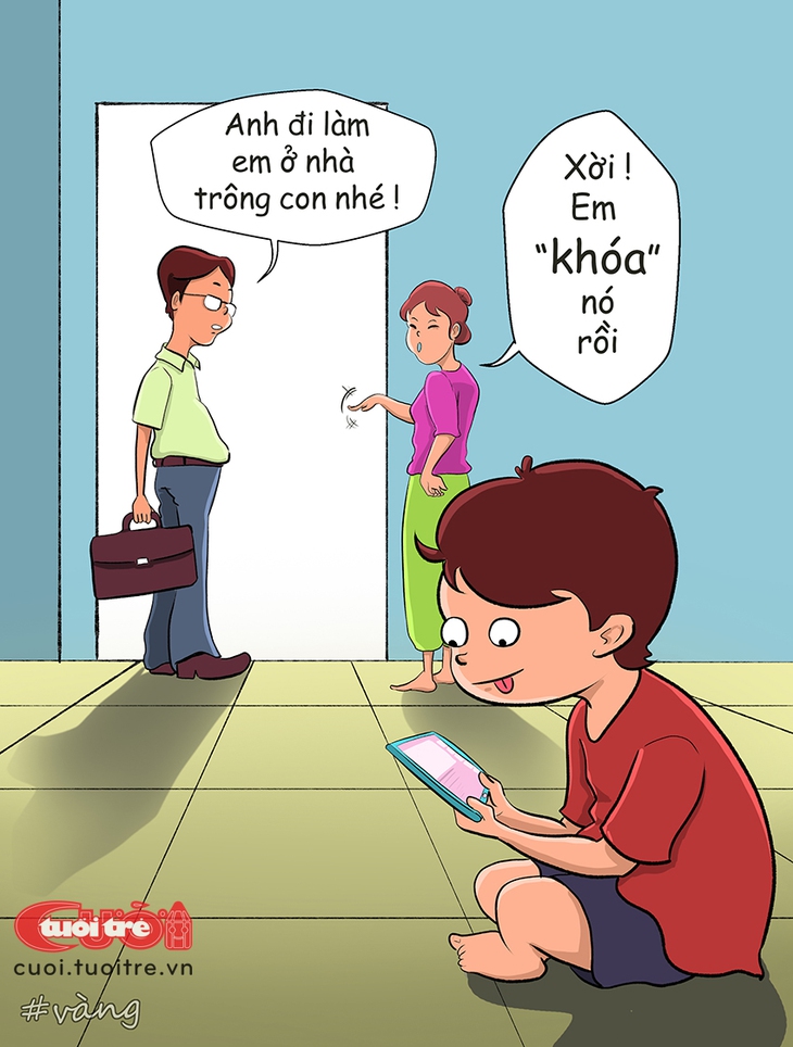 Phó mặc con cái cho mạng xã hội trông giùm - Ảnh 1.