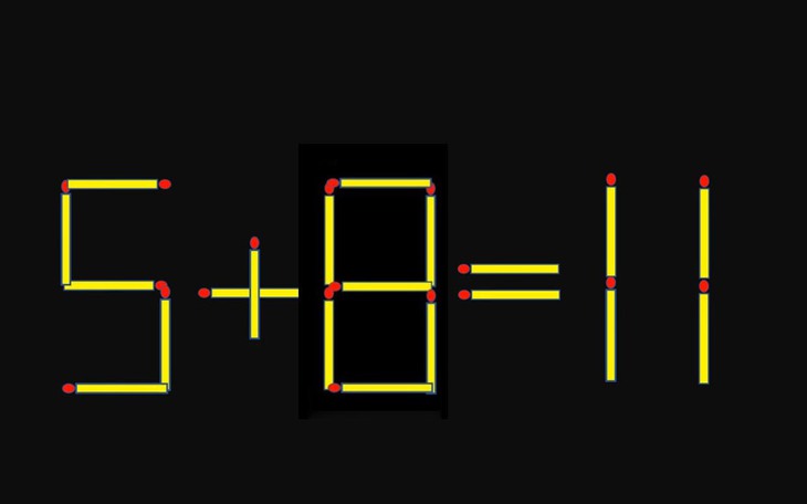 Thử tài IQ: Di chuyển một que diêm để 8+3=13 thành phép tính đúng - Ảnh 7.