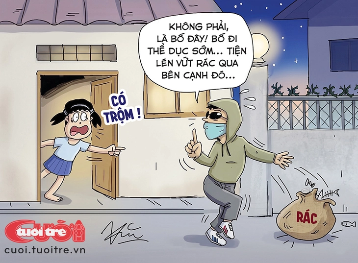 Con gái tưởng bố là trộm, không ngờ... đúng thế thật - Ảnh 1.