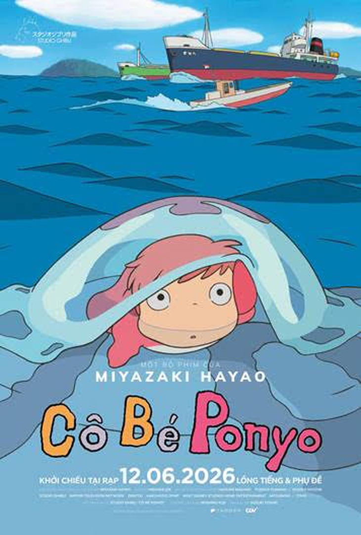 Cô bé Ponyo, nàng tiên cá đáng yêu của Studio Ghibli cập bến rạp Việt - Ảnh 1.