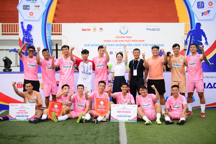 Các danh hiệu vòng loại khu vực phía Nam Giải bóng đá công nhân, viên chức Việt Nam 2026 - Ảnh 10.