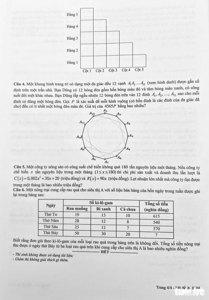 Đề toán thi tốt nghiệp THPT 2026: Dễ lấy điểm 7-8, khó có nhiều điểm 10 - Ảnh 4.