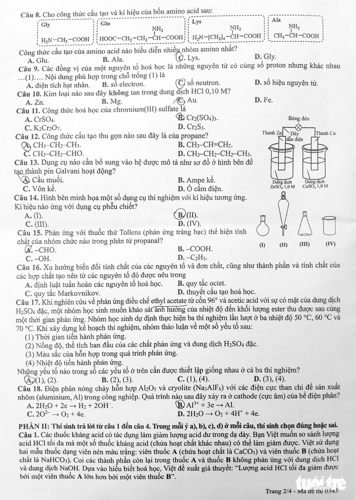 Đề hóa học - Ảnh 2.