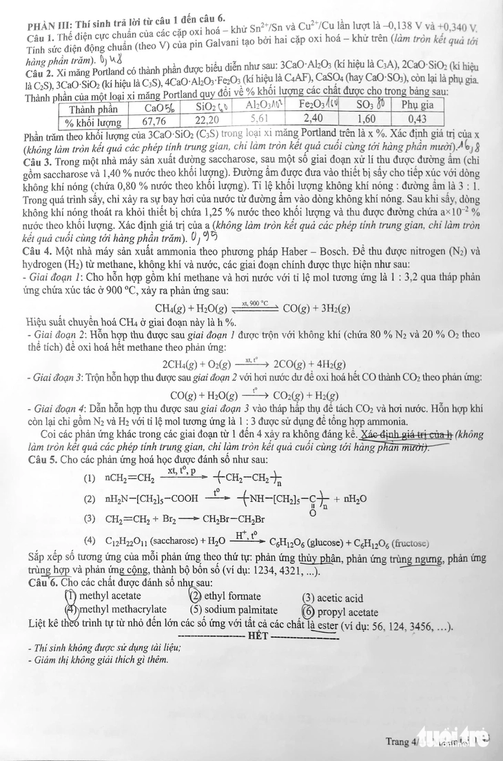 Đề hóa học - Ảnh 4.