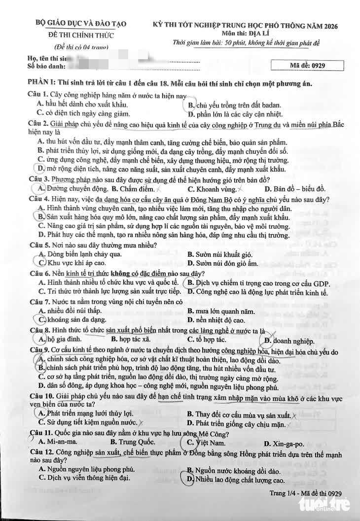 địa lý - Ảnh 1.