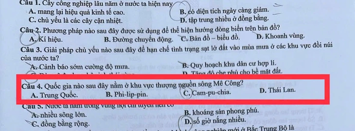 Đã nhắc mà vẫn sai, dân mạng 'ối dồi ôi' với sĩ tử 2K8 thi môn lịch sử: Campuchia sao lại ở châu Mỹ? - Ảnh 5.