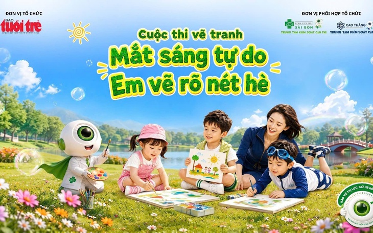 Khởi động cuộc thi vẽ tranh “Mắt sáng tự do - Em vẽ rõ nét hè” tại Nhà Thiếu nhi TP.HCM - Ảnh 2.