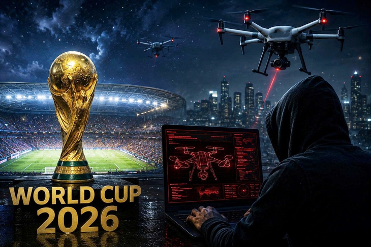 Hacker dọa xâm nhập drone giám sát World Cup 2026 - Ảnh 1.