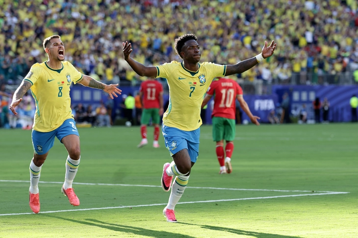 Khoảnh khắc ngôi sao của Vinicius giúp Brazil hòa Morocco ở trận ra quân World Cup 2026 - Ảnh 2.