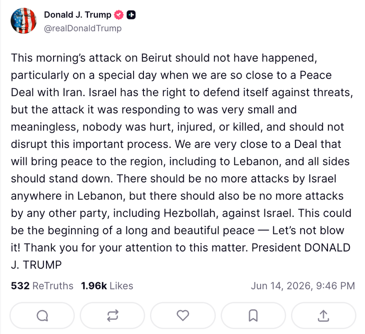 Ông Trump chỉ trích Israel, yêu cầu 'dừng tay' vì thỏa thuận hòa bình - Ảnh 1. Trump - Ảnh 1.
