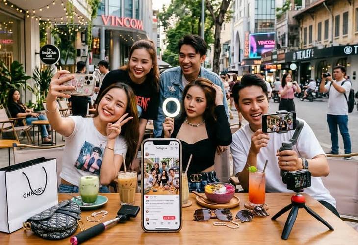 Khi mạng xã hội thành... sân khấu - Ảnh 1. mạng xã hội - Ảnh 1.
