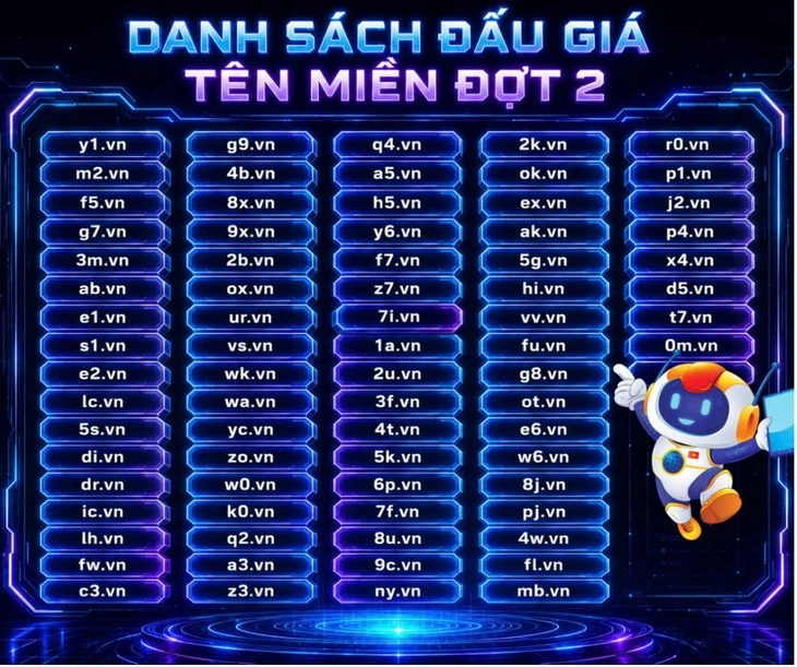 76 tên miền đặc biệt '.vn' chuẩn bị lên sàn đấu giá - Ảnh 3.