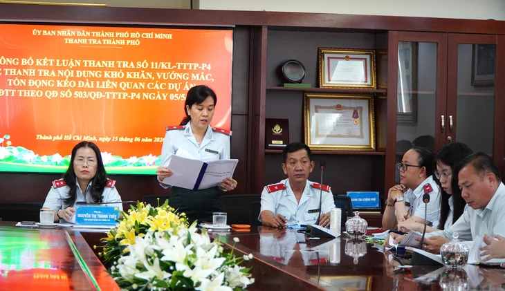 Thanh tra TP.HCM công bố kết luận, kiến nghị gỡ vướng 100 dự án tồn đọng - Ảnh 2.