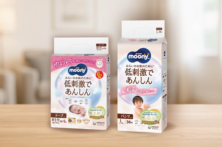 Trọn bộ sản phẩm Tã Moony Dịu Nhẹ - Chăm sóc da cho bé - Ảnh 1.