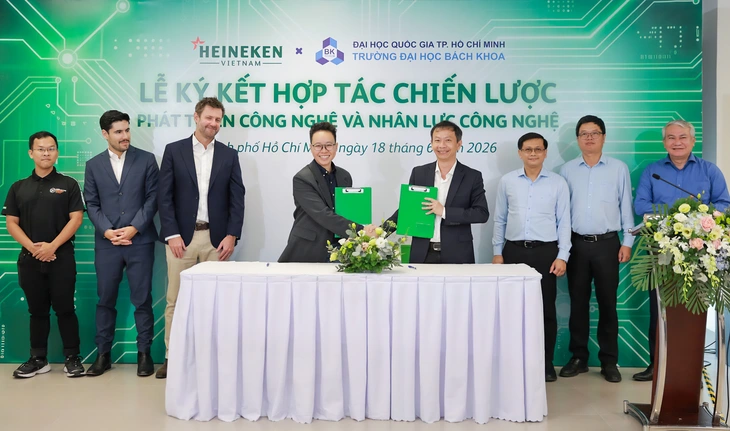 Heineken Việt Nam và Trường đại học Bách Khoa TP.HCM hợp tác chiến lược  - Ảnh 1.