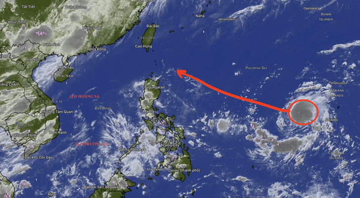 Áp thấp nhiệt đới ngoài khơi Philippines có khả năng mạnh lên thành bão - Ảnh 1.