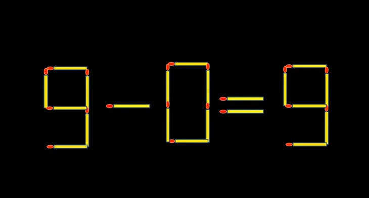 Thử tài IQ: Di chuyển một que diêm để 9-8=3 thành phép tính đúng - Ảnh 1.
