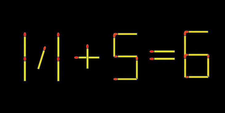 Thử tài IQ: Di chuyển một que diêm để 11+5=8 thành phép tính đúng - Ảnh 1.