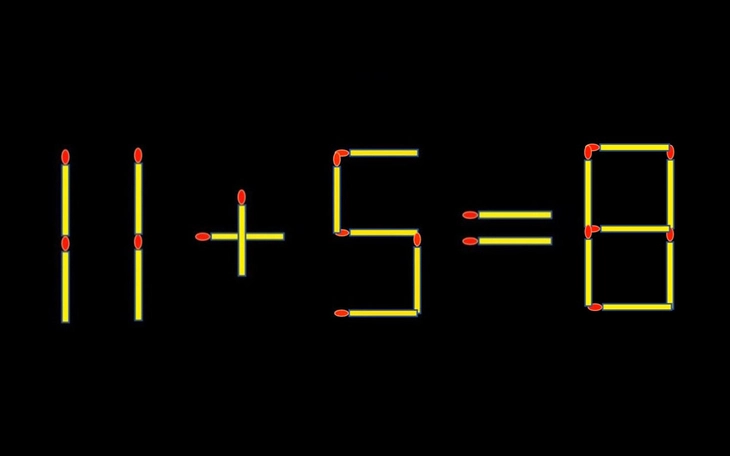Thử tài IQ: Di chuyển một que diêm để 11+8=8 thành phép tính đúng - Ảnh 9.