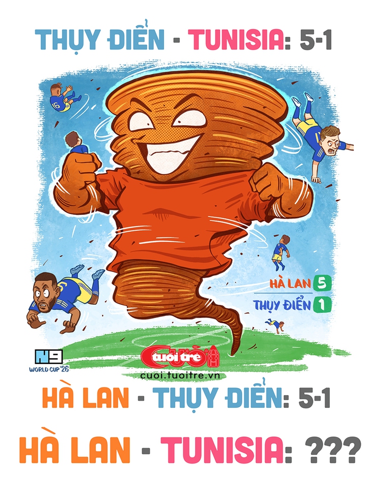 Thụy Điển thắng Tunisia 5-1, thua Hà Lan 1-5, vậy Tunisia gặp Hà Lan thì sao? - Ảnh 1.