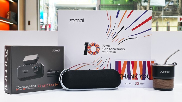 70mai kỷ niệm 10 năm: Ra mắt A810 Lite cùng hoạt động đặc biệt - Ảnh 2.