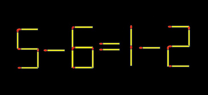 Thử tài IQ: Di chuyển một que diêm để 5+6=12 thành phép tính đúng - Ảnh 1.