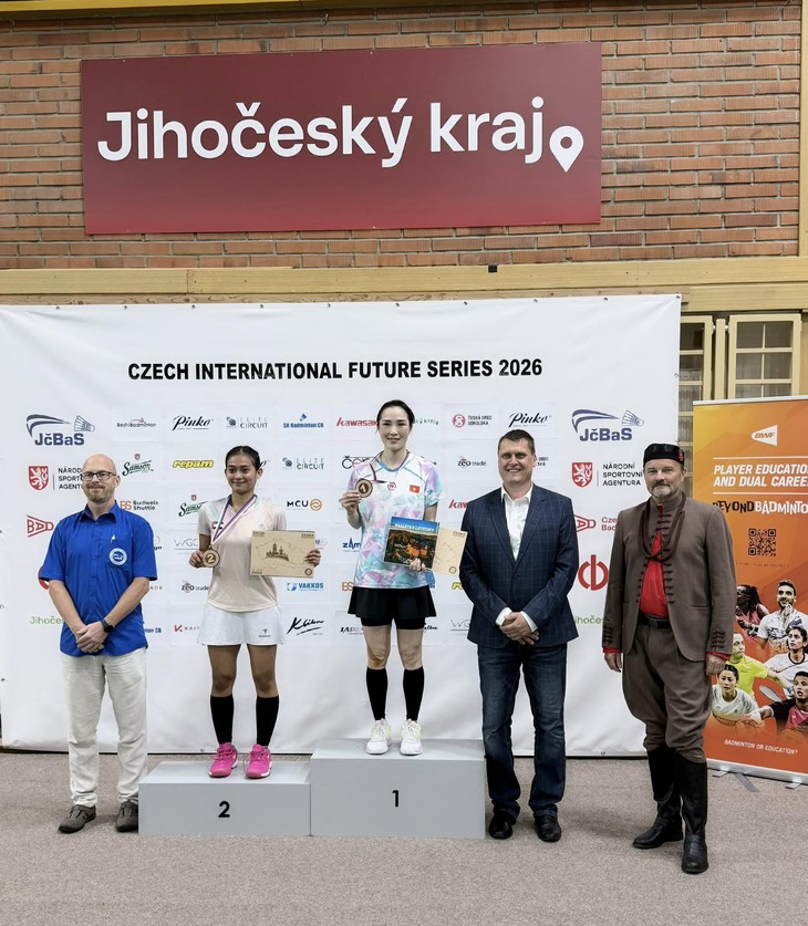 Vũ Thị Trang vô địch giải cầu lông quốc tế ở CH Czech - Ảnh 1.