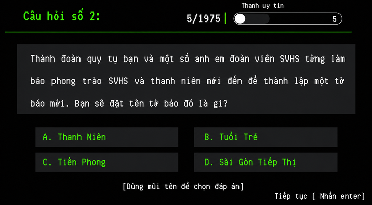 Sinh viên làm game tương tác về lịch sử báo Tuổi Trẻ - Ảnh 1.