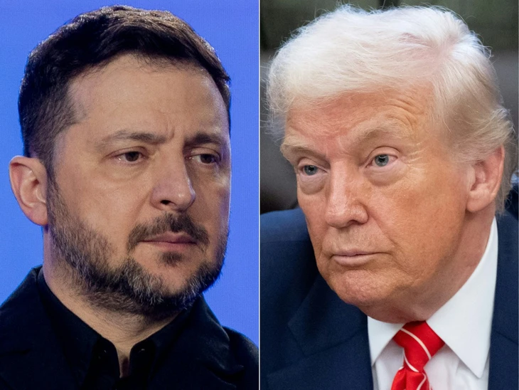 Ông Trump bất ngờ khen ông Zelensky 'đang làm khá tốt' trong cuộc chiến với Nga - Ảnh 1.