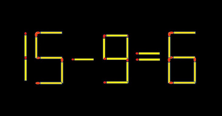 Thử tài IQ: Di chuyển một que diêm để 13-9=6 thành phép tính đúng - Ảnh 1.
