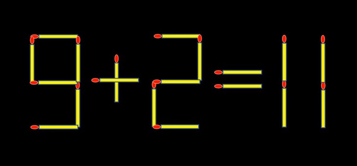 Thử tài IQ: Di chuyển một que diêm để 12+1=8 thành phép tính đúng - Ảnh 1.