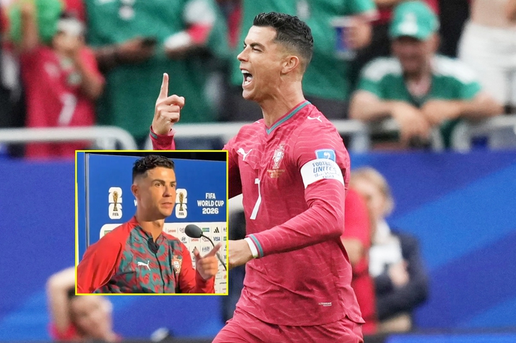 Ronaldo lập kỷ lục World Cup, lảng tránh câu hỏi về Messi - Ảnh 1.