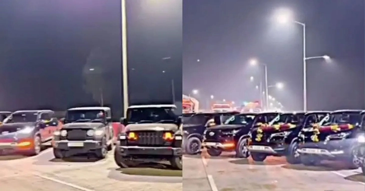 Chặn cầu vượt để tổ chức sinh nhật cho vợ: 14 người bị bắt, nhiều ô tô bị tịch thu - Ảnh 2.