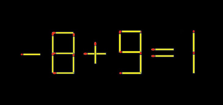 Thử tài IQ: Di chuyển một que diêm để 8+9=7 thành phép tính đúng - Ảnh 1.