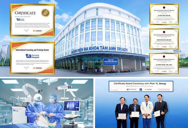 Bệnh viện Tâm Anh đạt 3 chứng nhận quốc tế với robot AI thay khớp - Ảnh 2.