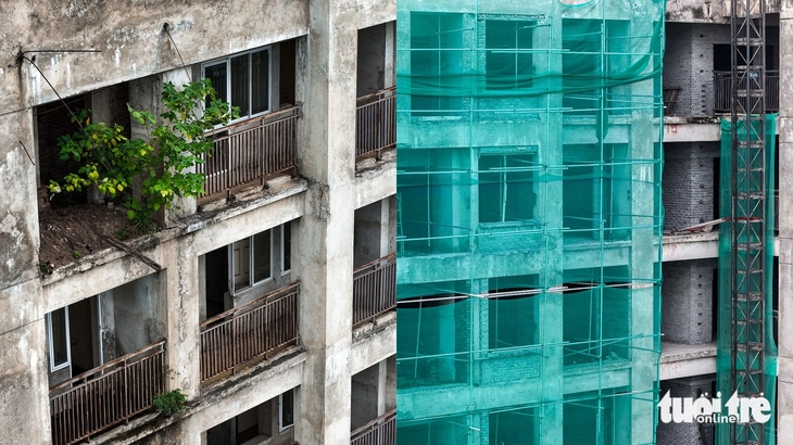 Hà Nội 'thay áo mới' khu nhà xây dở dang, để hoang tàn nhiều năm ở Pháp Vân - Tứ Hiệp - Ảnh 1.