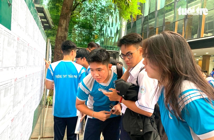 Trường đại học đầu tiên tại TP.HCM công bố điểm sàn xét tuyển - Ảnh 1.