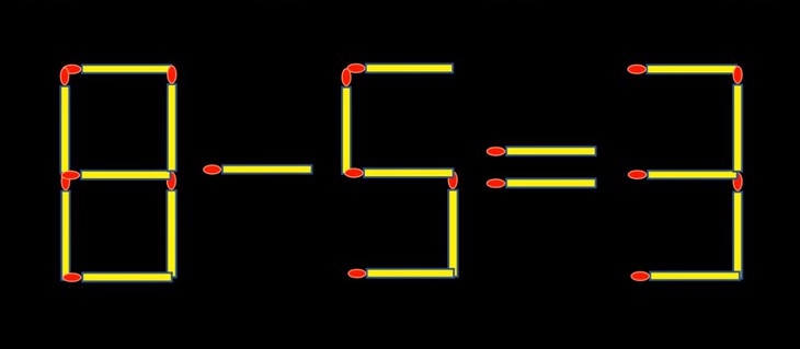 Thử tài IQ: Di chuyển một que diêm để 2+5=8 thành phép tính đúng - Ảnh 1.