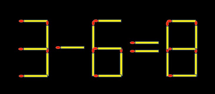 Thử tài IQ: Di chuyển một que diêm để 7+4=3 thành phép tính đúng - Ảnh 2.