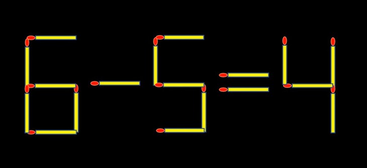 Thử tài IQ: Di chuyển một que diêm để 1+6=4 thành phép tính đúng - Ảnh 3.